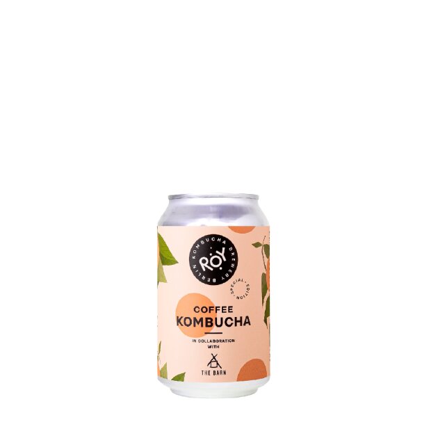 ROY Coffee Kombucha Organic, Fermented Tea 0,33l