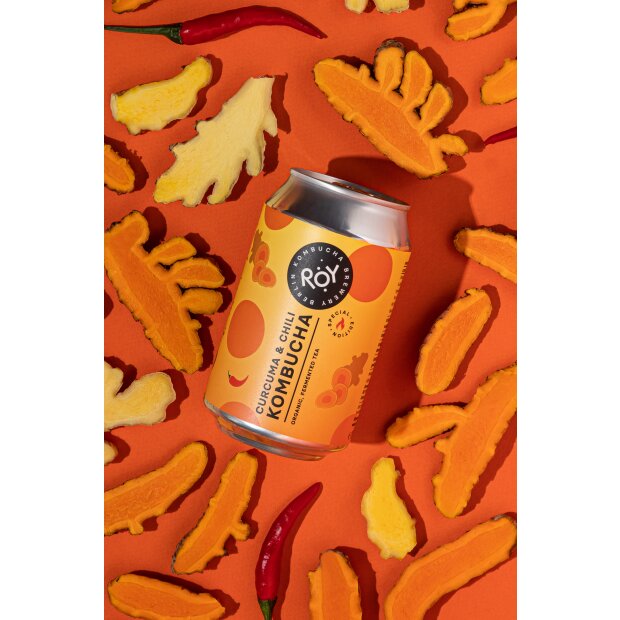ROY Curcuma & Chili Kombucha BIO Organic, Fermented Tea